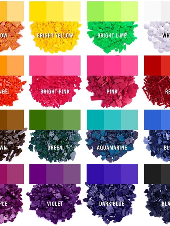 Other - Candle Wax Dye for Soy Wax Candle Making - 16 Vivid Candle Dye Coloring Chips –